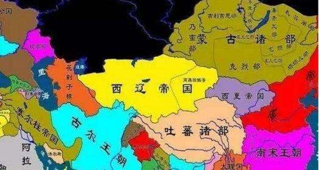西辽地图-契丹民族军事达人曾称霸中亚