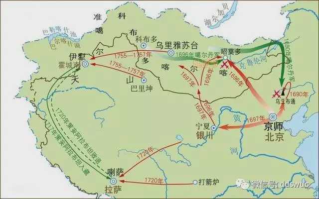 准噶尔和满清的战争-清朝时期俄罗斯和中国在蒙古地区的竞争