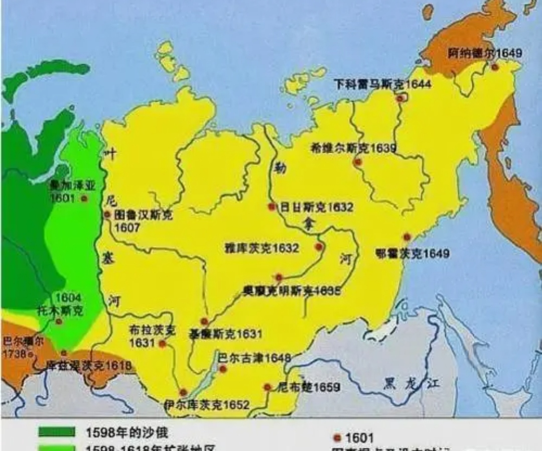 沙俄东进时间表-俄罗斯的东侵和满清入关