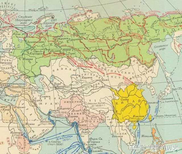 从全球的角度看俄罗斯东扩和满清入关